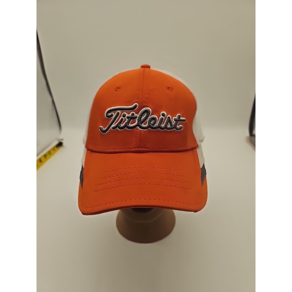 Titleist Flex Fit Mesh Back Orange & White S/M Flex Fit Golf Hat